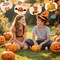 30PCS 3.5 Inches Wooden Pumpkin Cutouts Unfinished Blank Pumpkin